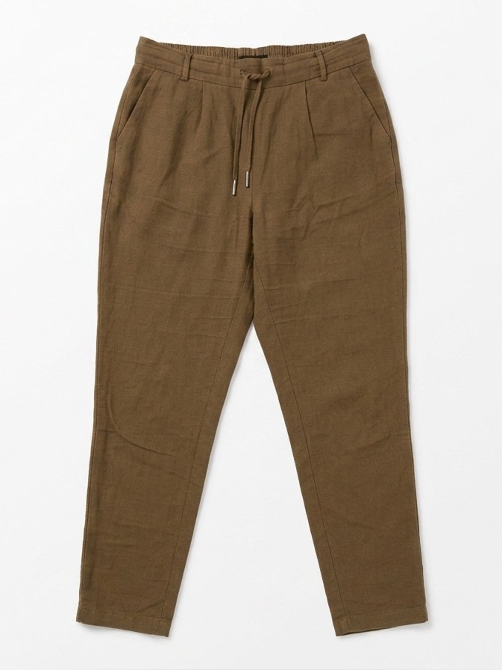 ONLY Poptrash Drawstring Linen/Vicose Trouser Pants with Pockets S